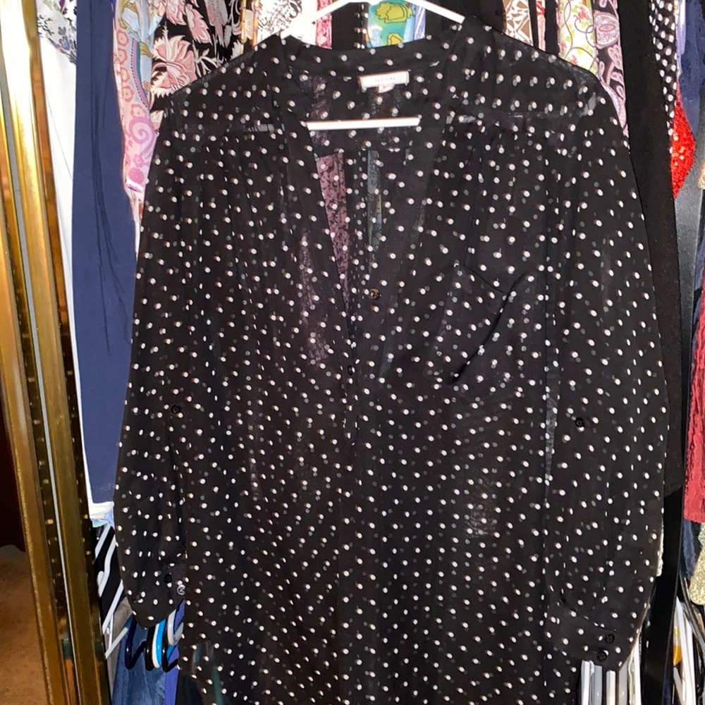 Black and white polkadots in great shape hardly worn